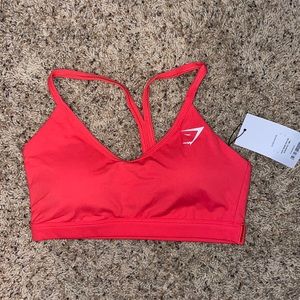 Red GYMSHARK training bra